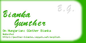 bianka gunther business card